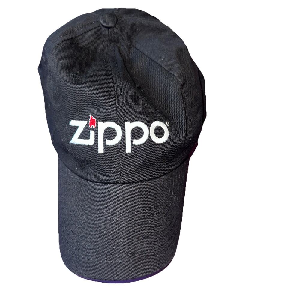 Zippo Hat Corporate Identity Apparel One Size Fits All Black Cotton Cap